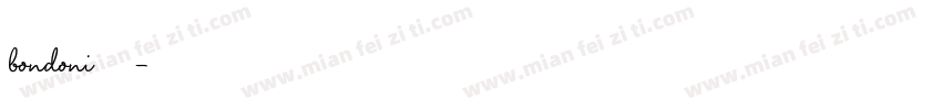 bondoni 柔曼字体转换